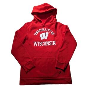 University Of Wisconsin Youth Large Team Athletics Red Hoodie